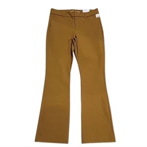 Old Navy High Rise Pixie Flare Full Length Stretch Pants Mustard 10